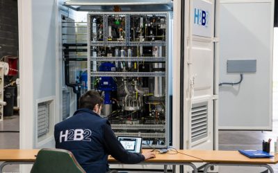 H2B2 awarded pioneering development of the first two renewable hydrogen fueling stations in Colombia.